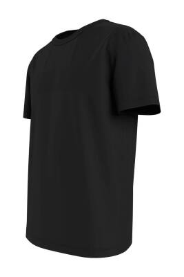 Erkek Marka Logolu Organik Pamuklu Bisiklet Yakalı Siyah T-shirt Dm0dm15379-bds - 391
