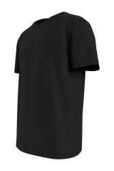Erkek Marka Logolu Organik Pamuklu Bisiklet Yakalı Siyah T-shirt Dm0dm15379-bds - 411