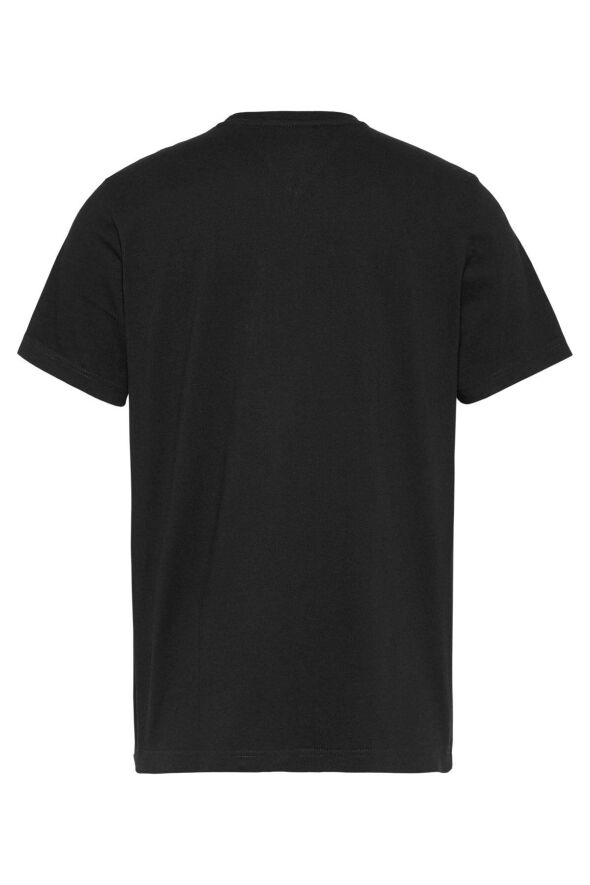Erkek Marka Logolu Organik Pamuklu Bisiklet Yakalı Siyah T-shirt Dm0dm15379-bds - 443