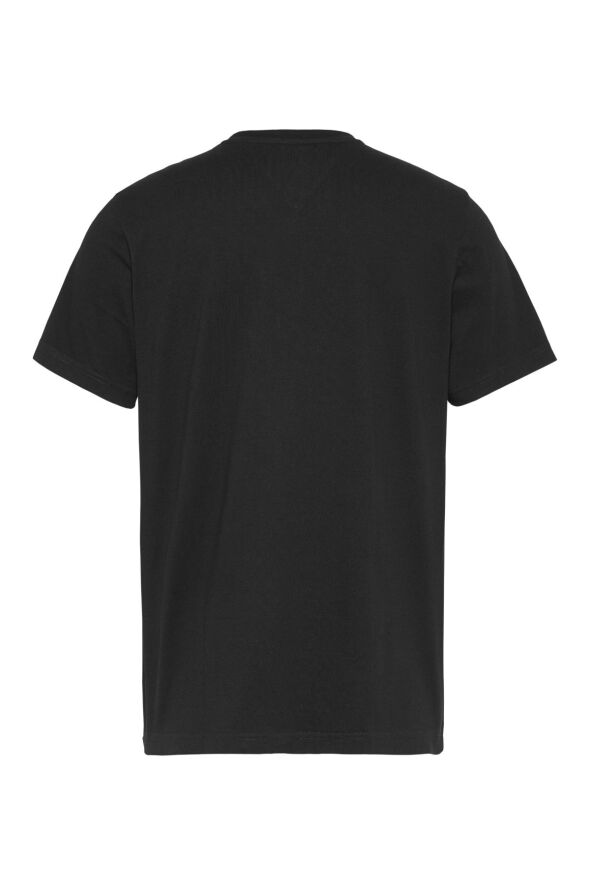 Erkek Marka Logolu Organik Pamuklu Bisiklet Yakalı Siyah T-shirt Dm0dm15379-bds - 627