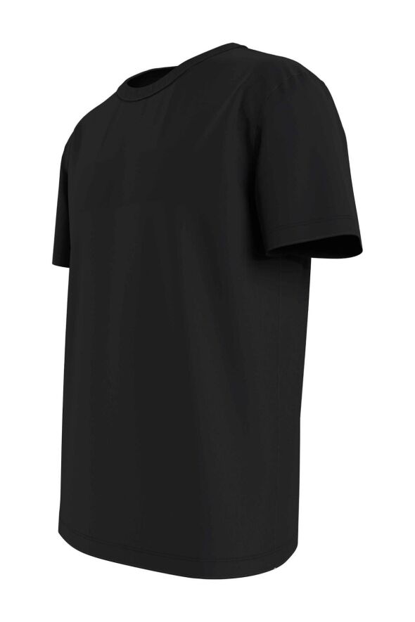 Erkek Marka Logolu Organik Pamuklu Bisiklet Yakalı Siyah T-shirt Dm0dm15379-bds - 120