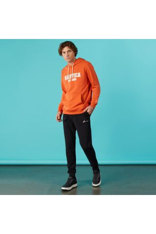 Erkek Siyah Standart Fit Eşofman Altı - Nautica