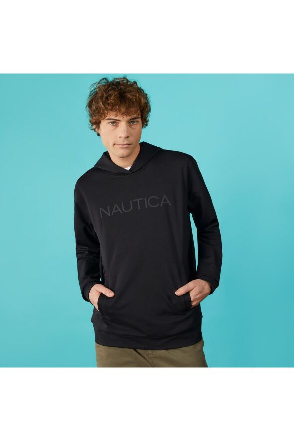 Erkek Siyah Standart Fit Sweatshirt - 488