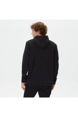 Erkek Siyah Standart Fit Sweatshirt - 164