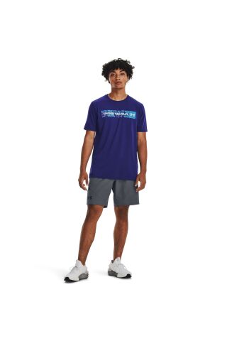 Erkek Ua Camo Chest Stripe Kısa Kollu 1376830-035 - 718