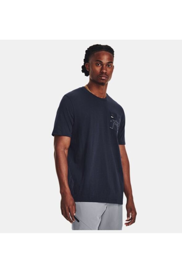 Erkek UA Elevated Core Pocket Kısa Kollu 1379554-410 - 608