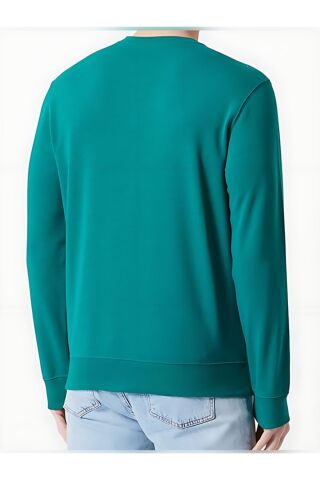 Heavy Spring Terry Kumaş Bisiklet Yaka Sweatshirt, Erkek - 961