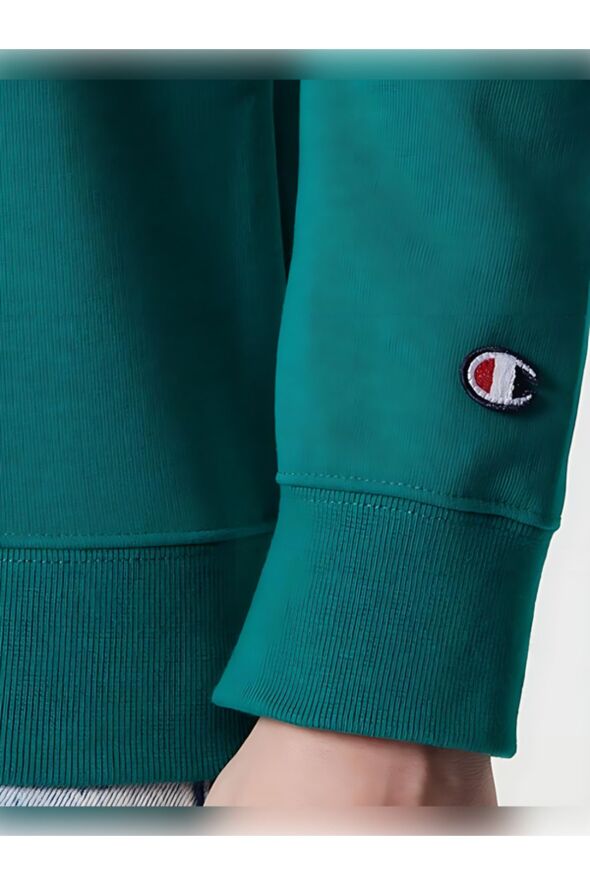 Heavy Spring Terry Kumaş Bisiklet Yaka Sweatshirt, Erkek - 970