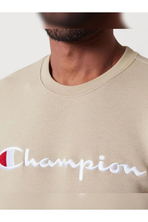 Heavy Spring Terry Kumaş Bisiklet Yaka Sweatshirt, Erkek - 972